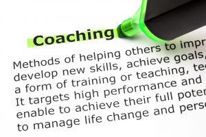 46608323 - definition of the word coaching, highlighted with green text marker.